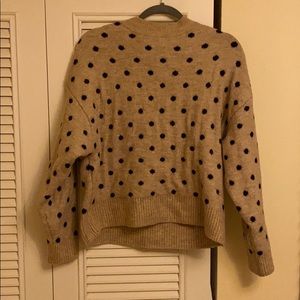 Warm polka dot sweater